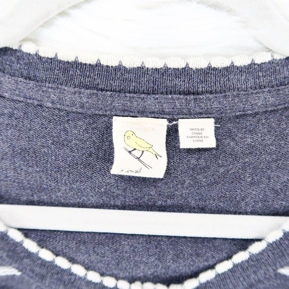 Yellow Bird Anthro Winter Waves Scalloped Cardigan - Picture 7 of 9